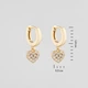 Серебряные серьги с позолотой Minimal DE8609 - изображение 5