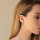 Серебряные серьги Minimal ВС-124р - изображение 3