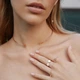 Золотые серьги Minimal с225-ч - изображение 5