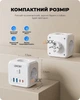 Сетевой фильтр разветвитель тройник 3EU розетки с выключателем + 2USB-C + 2USB-A Lencent PowerCube 4000W/16A Белый - изображение 5
