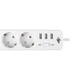 Мережевий фільтр LogicPower LP-X3 Premium 3 розетки 3xUSB кабель 4 м Білий (LP19526) - зображення 3