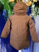 Дитяча зимова куртка-парка коричневого кольору подовженого прямого крою зріст 110 см - изображение 2