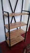 Вешалка напольная металлическая с полками и крючками 60×28×200 см стойка для одежды в прихожую - изображение 5