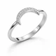 Кольцо серебряное Лунница с фианитами Silver Style 17.5 р. (11411.10 sku:2300104067021) - изображение 1