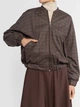 Бомбер жіночий коричневий у клітину трикотажний Arber Bomber jacket WH1 WKR-37 XS коричневий (W17.01.39.531) - изображение 5