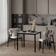 Стіл кухонний Brevity Loft mini ART IN HEAT Ательє світлий + Чорний 67 х 75 х 67 см - зображення 1