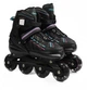 Роликовые коньки 118-20 L Best Roller колеса PU светятся. Black (размер 39-41) (186083) - изображение 1