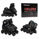 Роликовые коньки 118-20 L Best Roller колеса PU светятся. Black (размер 39-41) (186083) - изображение 4