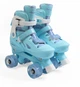 Раздвижные ролики квады 51-43 М Best Roller колеса PU светящиеся. Blue (размер 34-38) (186063) - изображение 1