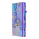 Блокнот BUROMAX А5 80арк. MARBLE 255121-07 фіолетовий, тв.лам.обкл., на гумці, крем.папір (16) /BM.255121-07/ - зображення 2