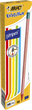 Олівець графітовий BIC 646 Evolution Stripes HB, пластиковий в смужку, з гумкою (12) /bc8960342/ - зображення 2