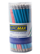 Олівець графітовий BUROMAX 8526 HB із резинкою, PASTEL трикутний (100) /BM.8526/ - зображення 6