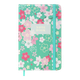Блокнот BUROMAX А6 80арк. BLOSSOM 256102-14 блакитний, тв.лам.обкл., на гумці, крем.папір (24) /BM.256102-14/ - зображення 1