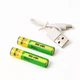Аккумуляторные батарейки с Type-C разьемом Lithium-ion 800mAh AAA-7 (2шт) - изображение 1