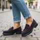 Лоферы женские замшевые MYZ 0911 PURPLE весна лето осень из натуральной замши. Размер 39 - изображение 2