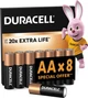 Щелочные батарейки Duracell AA (LR06) MN1500 8 шт (5000394058019) - изображение 1