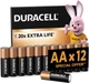 Щелочные батарейки Duracell AA (LR06) MN1500 12 шт large pack (5000394203334) - изображение 1