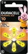 Батарейки для слуховых аппаратов Duracell Hearing Aid 10 6 шт (5000394153059) - изображение 2