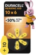 Батарейки для слуховых аппаратов Duracell Hearing Aid 10 6 шт (5000394153059) - изображение 1