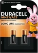 Специальная щелочная батарейка Duracell MN21 12V, (A23 / 23A / V23GA / LRV08 / 8LR932), 2 шт. (5000394071117) - изображение 2