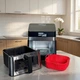 Сенсорный аэрогриль на 12 программ Zepline 4200W, Аэрофритюрница с большой чашей на 2 ТЕНа - изображение 4