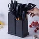 Набір кухонного приладдя 19 предметів Kitchen Set силіконові ЧОРНИЙ (065y) - зображення 1