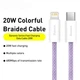 Кабель Baseus Dynamic Series Fast Charging Type-C to Lightning 20W 2м (CALD000105) Purple - зображення 8