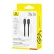 Кабель Baseus Silky Series Fast Charging Type-C to Lightning 20W 2м (P10377700113-01) Black - зображення 5