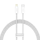 Кабель Baseus Dynamic Series Fast Charging Type-C to Lightning 20W 1м (CALD000002) White - зображення 1