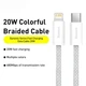 Кабель Baseus Dynamic Series Fast Charging Type-C to Lightning 20W 2м (CALD000102) White - зображення 9