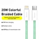 Кабель Baseus Dynamic Series Fast Charging Type-C to Lightning 20W 2м (CALD000103) Blue - зображення 7