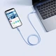 Кабель Baseus Silky Series Fast Charging Type-C to Lightning 20W 1м (P10377700313-00) Blue - зображення 5