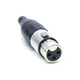 Роз'єм XLR 3-pin Amphenol нікельована поверхня під'єднання затискач-крокодил AC3F штамповані контакти - зображення 6