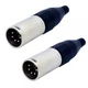 Професійний XLR роз'єм 5-pin Amphenol із міцним нікельованим корпусом на кабель Ø 3.0-6.5 мм та литими контактами - зображення 7