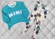 Костюм девочке с лосинами Mini трикотажный 104 разноцветный - изображение 6