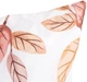 Komplet pościeli Homla Leafy Poszewka na kołdrę 220 x 200 cm + 2 poszewki na poduszki 70 x 80 cm z mikrofibry w motyw liści biały (5906496755859) - obraz 2