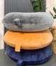 Подушка для путешествий Memory Foam однотонная 32х25х10 см синий - изображение 3