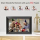 Цифровая Wi-Fi фоторамка Frameo 10.1" HD (1280×800) IPS сенсорная 32GB с автослайд-шоу, поддержкой MicroSD и настенным креплением - изображение 2