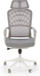 Офісне крісло Halmar Vesuvio 2 Сіро-біле (5905248131774) - зображення 5