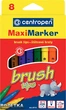 Фломастери Centropen Brush 8 шт 8773/08 - изображение 1