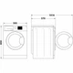 Фронтальная стирально-сушильная машина Whirlpool, 8(6) кг, 1400 об/мин, класс A, 60 см, с дисплеем, функцией пара, инверторный двигатель, белая (629048) - изображение 6