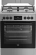 Комбинированная плита Beko, 72 л, 60x60 см, с дисплеем, конвекция, серого цвета (629679) - изображение 1