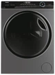 Haier Прально-сушильна машина фронтальна, 8(5)кг, 1400, A, 46см, дисплей, пара, інвертор, люк чорний, прямий привід, cріблястий - изображение 1