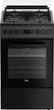 Комбинированная плита Beko, 60 литров, 50x60 см, с дисплеем, конвекционным приготовлением, чугунными решетками, черного цвета. (629685) - изображение 1