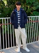 Куртка демисезонная мужская Uniqlo 733061348 3XL Синяя (1159855329) - изображение 4