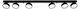 Спотовый светильник BERGER 4003-SL-6 Black GX53 max 6x15 Вт - изображение 2