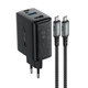 Сетевое зарядное устройство Acefast A17 65W USB-C | USB-A | HDMI with USB-C to USB-C Cable Black (A17 black) - изображение 2