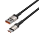 Кабель Tech-Protect UltraBoost Evo USB-C to USB-A 100W 5A 1m Titanium (5906203690749) - изображение 2