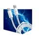 Кабель 3mk Hyper Cable USB-C to USB-C 100W 2m White (5903108464543) - изображение 3