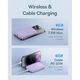 Портативное зарядное устройство Baseus Magnetic Mini 20W | 7.5W 5000mAh Purple with USB-C to USB-C Cable with MagSafe (P10022107513-00) - изображение 7